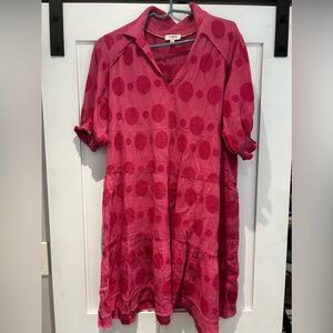 Umgee hot pink mini dress